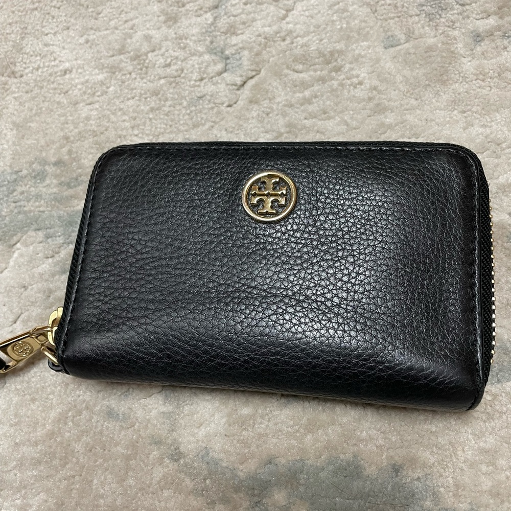 Tory Burch Black Leather Wallet
